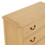 French Chateau Oak 3 Drawer Chest of Drawers