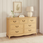 French Chateau Oak 7 Drawer Wide Chest of Drawers