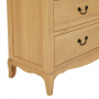 French Chateau Oak 7 Drawer Wide Chest of Drawers