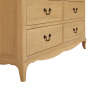 French Chateau Oak 7 Drawer Wide Chest of Drawers