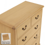 French Chateau Oak 2 over 3 Chest of Drawers
