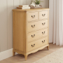 French Chateau Oak 2 over 3 Chest of Drawers
