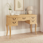 French Chateau Oak Dressing Table Desk
