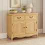 French Chateau Oak Medium 2 Door Sideboard with 2 Drawers