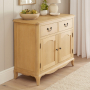 French Chateau Oak Medium 2 Door Sideboard with 2 Drawers