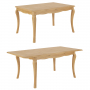 French Chateau Oak Extending Dining Table – 140 to 190cm – Seats 6