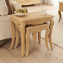 French Chateau Oak Nest of 2 Tables