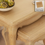 French Chateau Oak Nest of 2 Tables