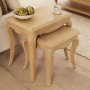 French Chateau Oak Nest of 2 Tables
