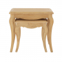 French Chateau Oak Nest of 2 Tables