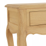 French Chateau Oak Small Console Table with 1 Drawer