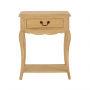 French Chateau Oak Small Console Table with 1 Drawer