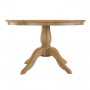 Whitewash Oak 1.2m Round Dining Table and 4 Dining Chair Set