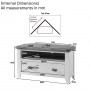 Cheshire Black Painted Oak Corner TV Unit – Up to 46” Widescreen Size