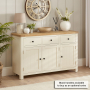 Marbury Cream Painted Large 3 Drawer 3 Door Sideboard