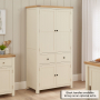 Marbury Cream Painted Double Kitchen Larder Pantry Cupboard
