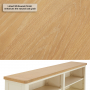 Marbury Cream Painted Extra Large 4 Door Sideboard with Grand Bookcase Dresser Top
