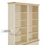 Marbury Cream Painted Extra Large Grand Double Library Bookcase with 2 Drawers