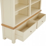 Marbury Cream Painted Extra Large Grand Double Library Bookcase with 2 Drawers