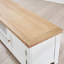Cheshire White Painted Large Widescreen TV Unit - Up to 80" TV Size