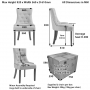 Luxury Natural Linen Fabric Scoop Back Dining Chair – Natural Oak Legs