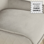 Savoy Grey Velvet Dining Chair with Chrome Legs