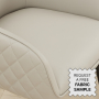 Savoy Light Grey Faux Leather Carver Dining Chair with Black Legs