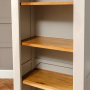 Downton Grey Tall Narrow Alcove Bookcase with 4 Adjustable Shelves