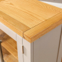 Downton Grey Painted Glazed Hi-Fi Media Cabinet Unit