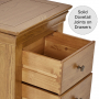 French Louis Oak 5 Drawer Tallboy Wellington Chest of Drawers