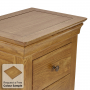 French Louis Oak 5 Drawer Tallboy Wellington Chest of Drawers