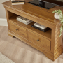 French Louis Oak Corner TV Unit - Up to 50" TV Size