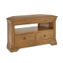 French Louis Oak Corner TV Unit - Up to 50" TV Size