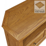 French Louis Oak Corner TV Unit - Up to 50" TV Size