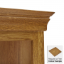French Louis Oak Extra Large Grand Library Bookcase with 3 Drawers