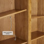 French Louis Oak Extra Large Grand Library Bookcase with 3 Drawers