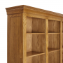 French Louis Oak Extra Large Grand Library Bookcase with 3 Drawers