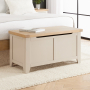 Cheshire Dove Grey Painted Blanket Bedding Storage Box