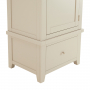 Cheshire Dove Grey Painted Single 1 Door Wardrobe with Drawer