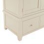 Cheshire Dove Grey Painted Double 2 Door Wardrobe with 2 Drawers