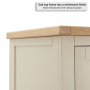Cheshire Dove Grey Painted Double 2 Door Wardrobe with 2 Drawers