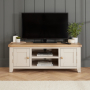 Cheshire Dove Grey Painted Large TV Stand Unit – Up to 60” Widescreen Size