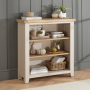 Cheshire Dove Grey Painted Small Low Bookcase