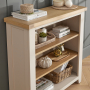 Cheshire Dove Grey Painted Small Low Bookcase