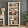 Cheshire Dove Grey Painted Large Tall Bookcase