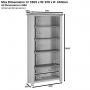Cheshire Dove Grey Painted Large Tall Bookcase