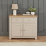 Cheshire Dove Grey Painted Medium 2 Drawer 2 Door Sideboard