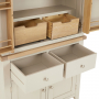 Cheshire Dove Grey Painted Double Kitchen Larder Pantry Cupboard