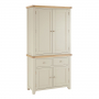 Cheshire Dove Grey Painted Double Kitchen Larder Pantry Cupboard