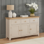 Cheshire Dove Grey Painted Large 3 Drawer 3 Door Sideboard